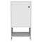 Tuhome Jane Bathroom Vanity, Single Door Cabinet, Two Shelves, White MLB7133 - alternate 5